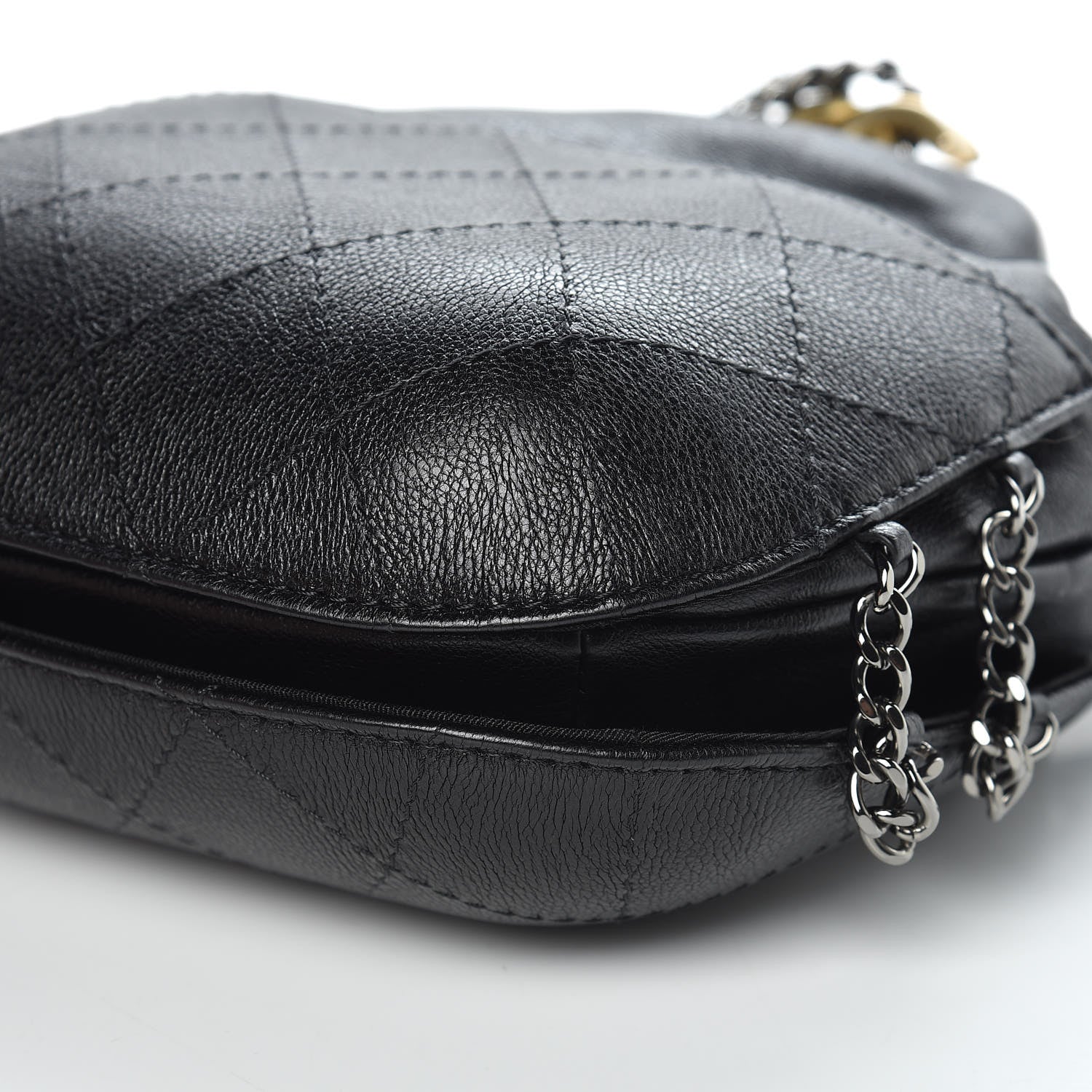 Chanel Calfskin Quilted Small Gabrielle Bucket Black 9 of 10