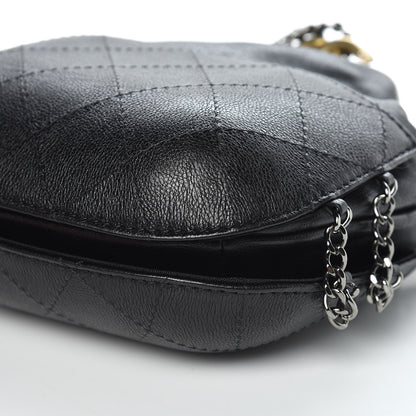 Chanel Calfskin Quilted Small Gabrielle Bucket Black 9 of 10