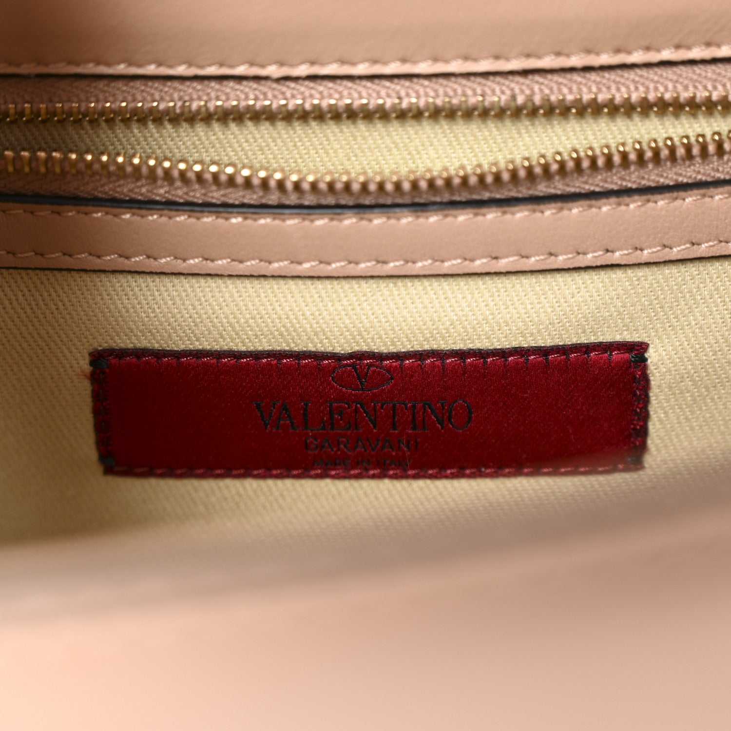 Valentino Garavani Vitello Medium Glam Lock Rockstud Flap Poudre 6 of 10