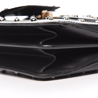 Versace Nappa Studded Medium DV ONE Satchel Black 11 of 13