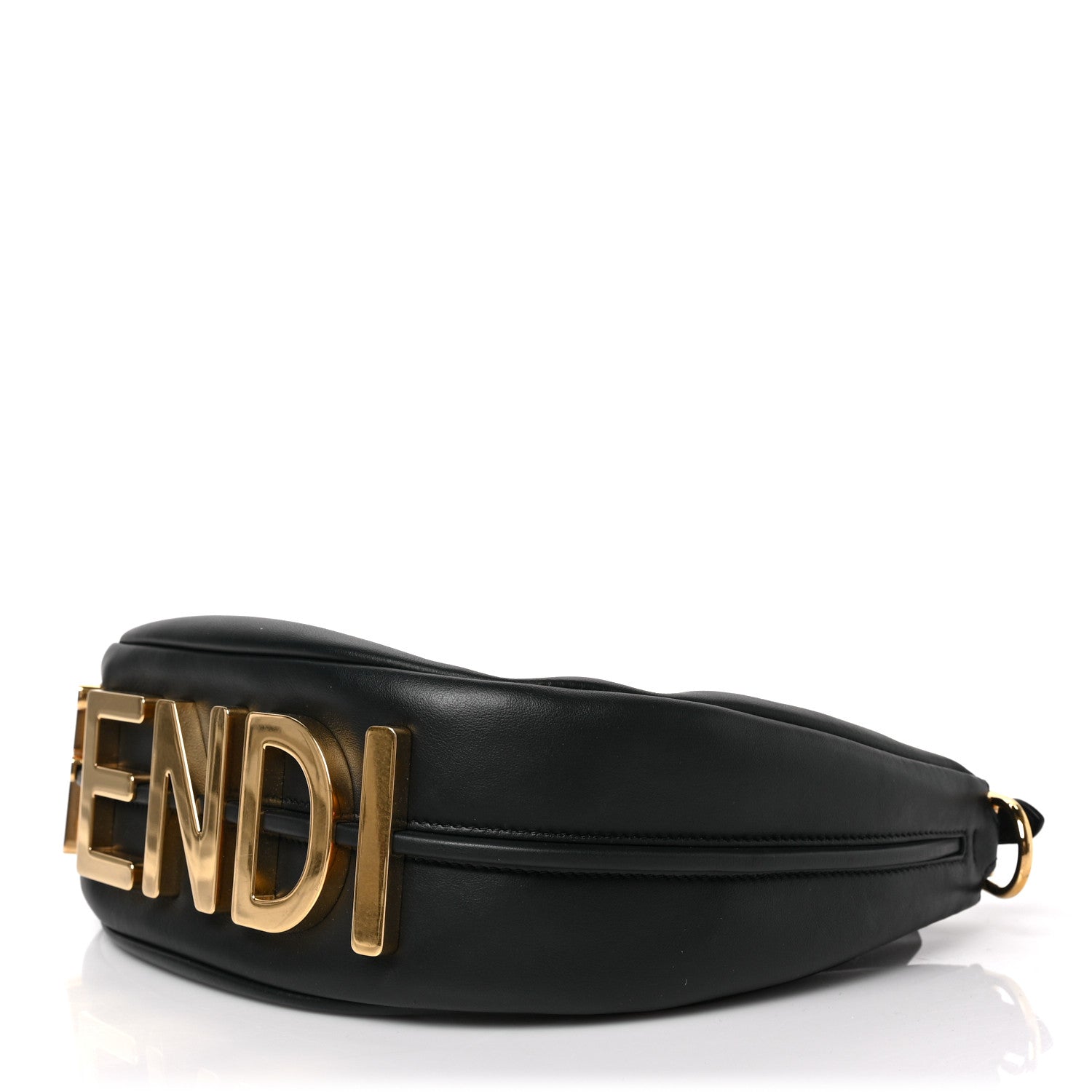 Fendi Vitello Grace Matte Small Fendigraphy Hobo Bag Black 8 of 8