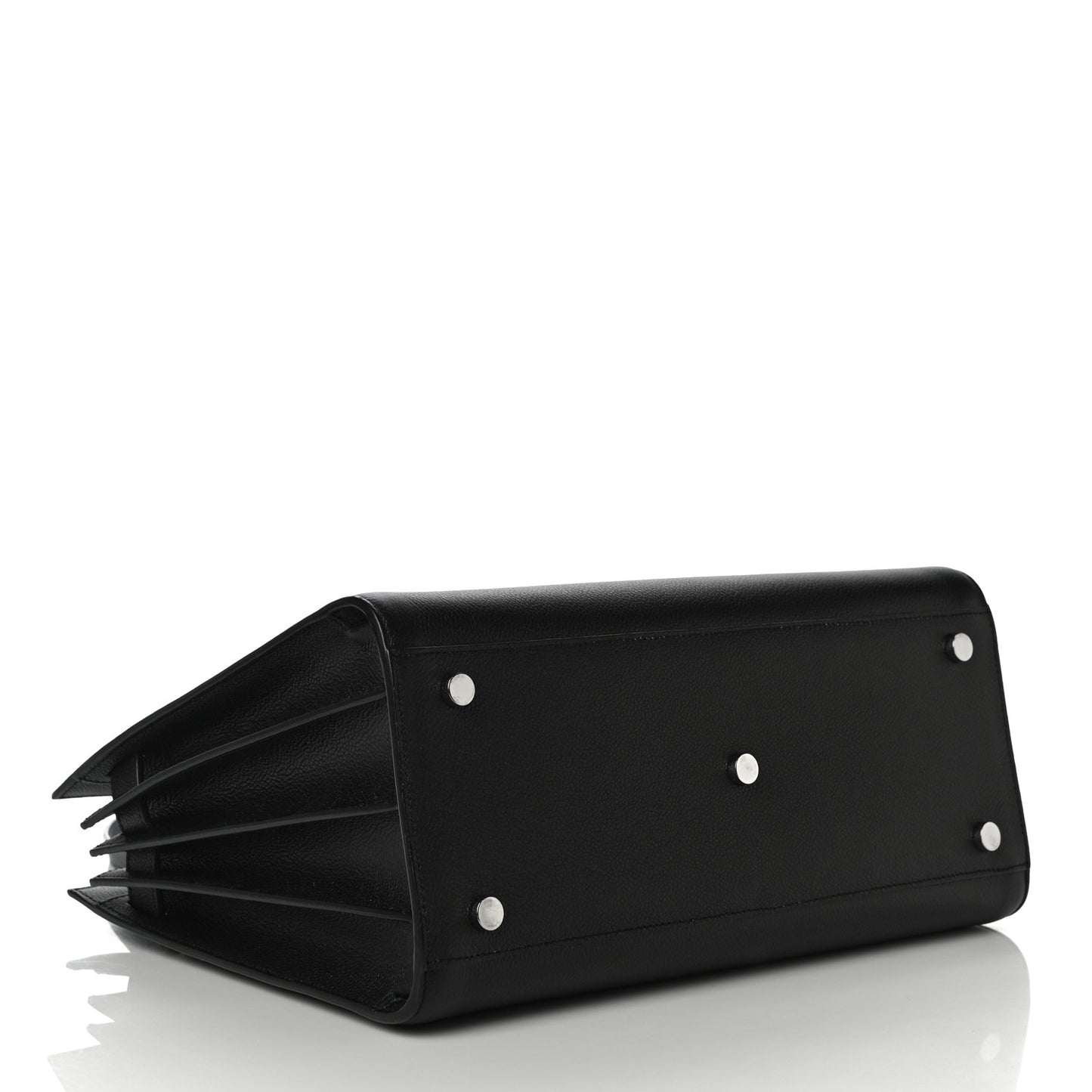 Grained Calfskin Small Sac De Jour Black