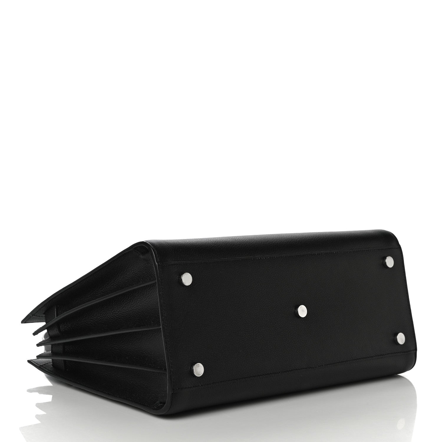 Saint Laurent Grained Calfskin Small Sac De Jour Black 4 of 9