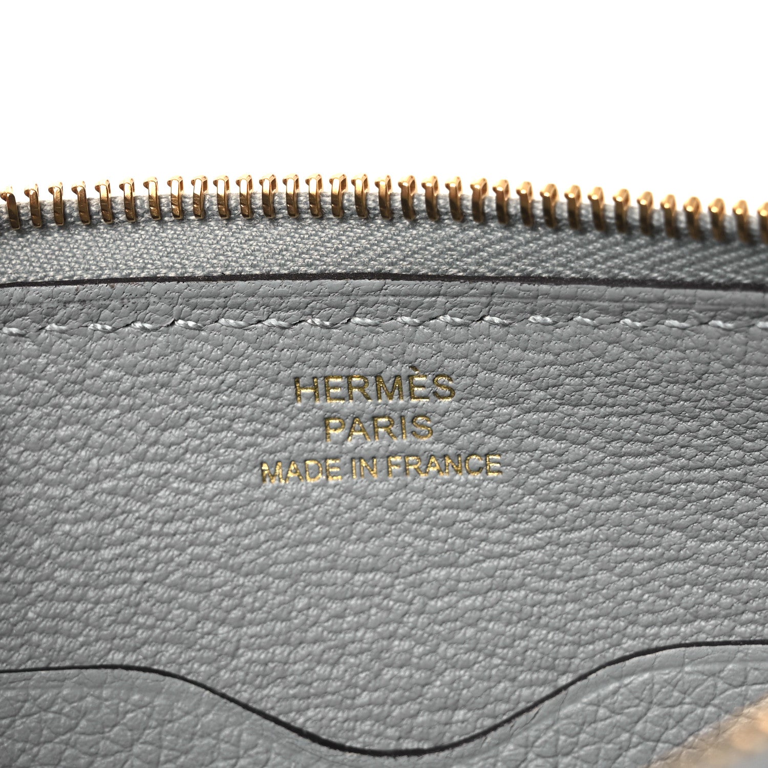 Hermes Evercolor Chaine d'Ancre Zipengo Pochette To Go Bleu Glacier 6 of 10