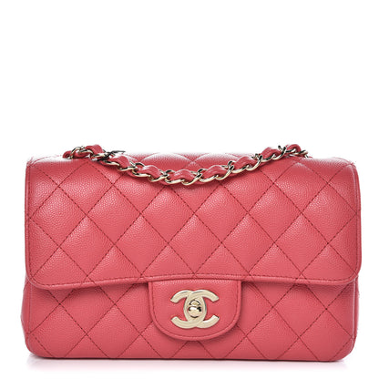 Chanel Caviar Quilted Mini Rectangular Flap Dark Pink 1 of 7