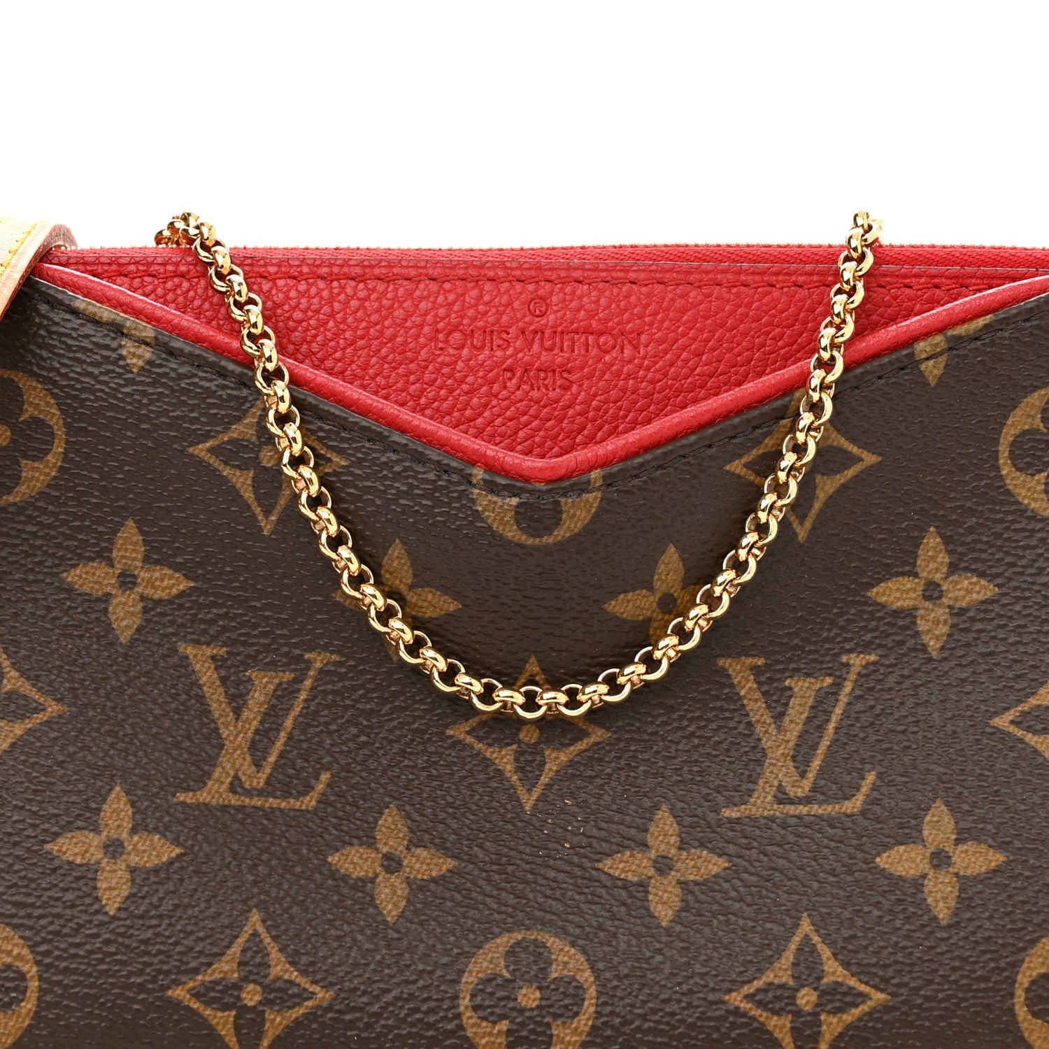 Louis Vuitton Monogram Pallas Clutch Cherry 7 of 11
