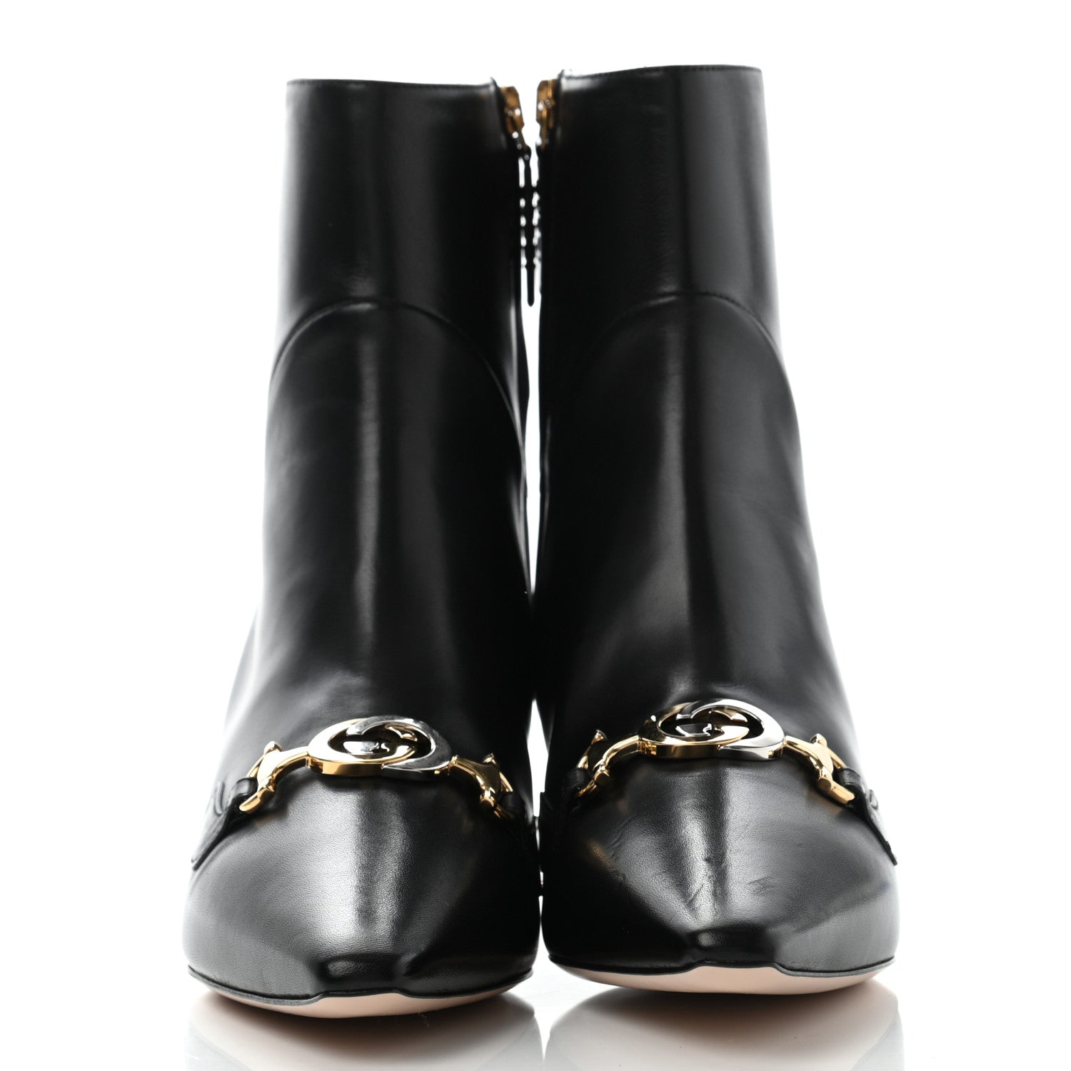 Gucci Nappa Zumi Mid Ankle Boots 37.5 Black 2 of 12