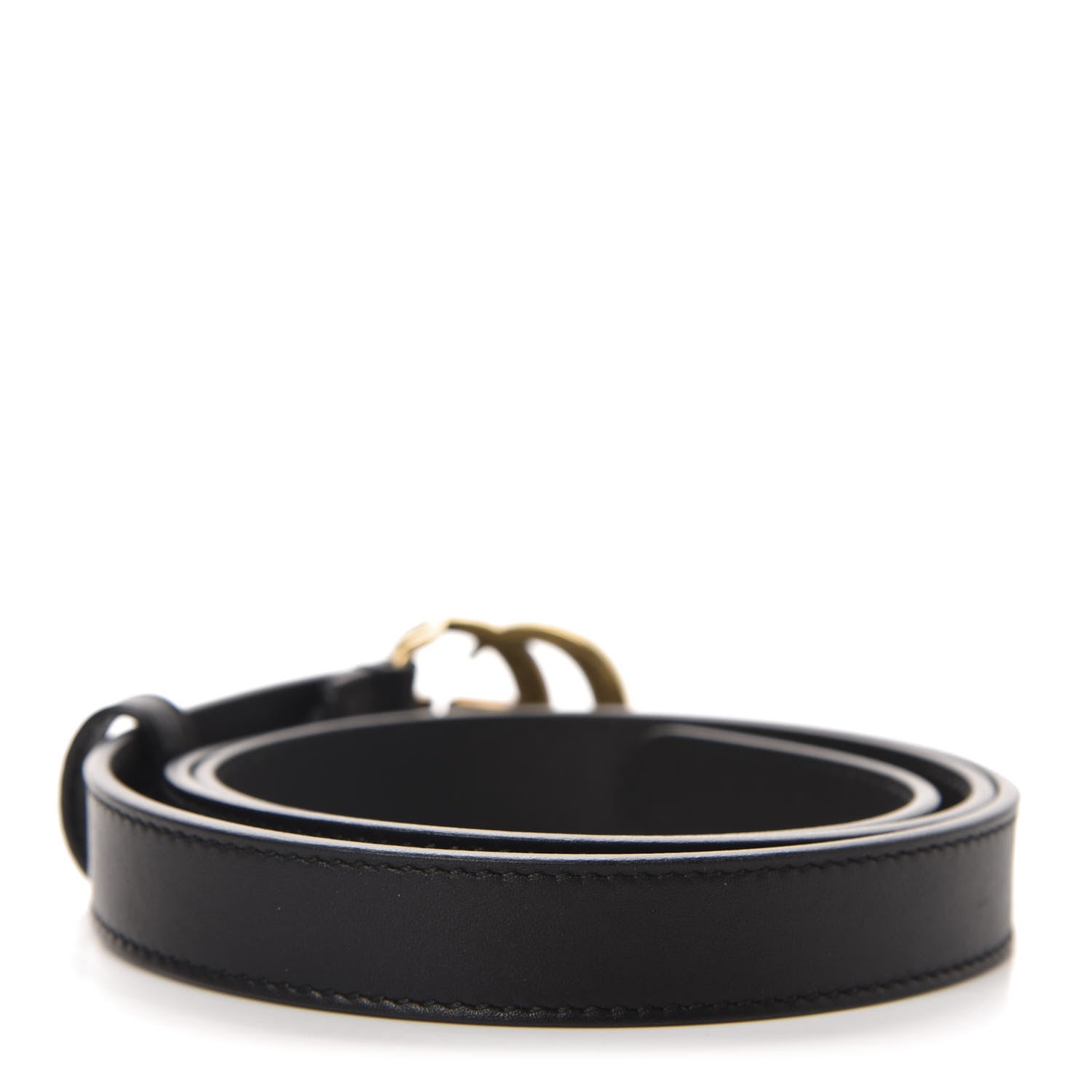 Gucci Calfskin Double G 20mm Belt 80 32 Black 2 of 3
