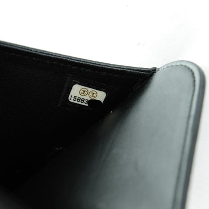 Chanel Lambskin Camellia Embossed iPad Case Black 8 of 9