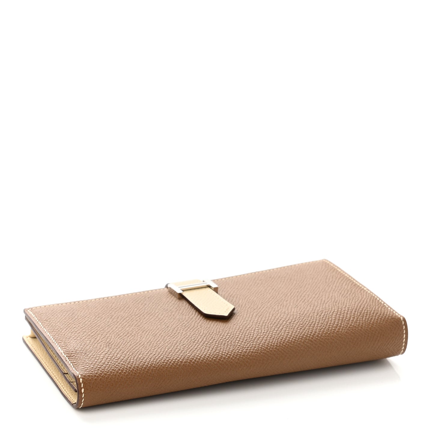 Epsom Bi-Color Bearn Gusset Wallet Alezan Parchemin