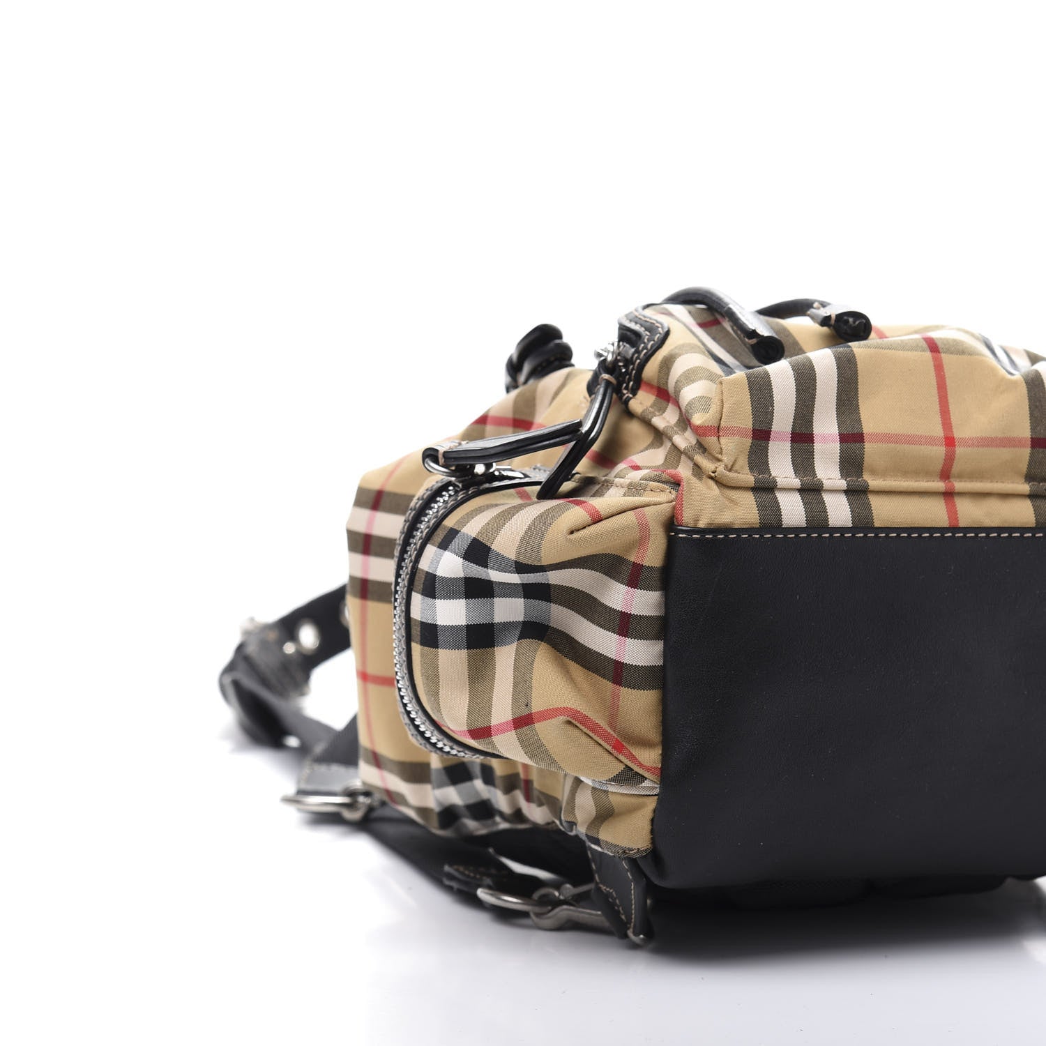 Burberry Vintage Check Small Rucksack Backpack Black 5 of 8