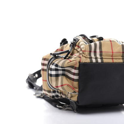 Burberry Vintage Check Small Rucksack Backpack Black 5 of 8