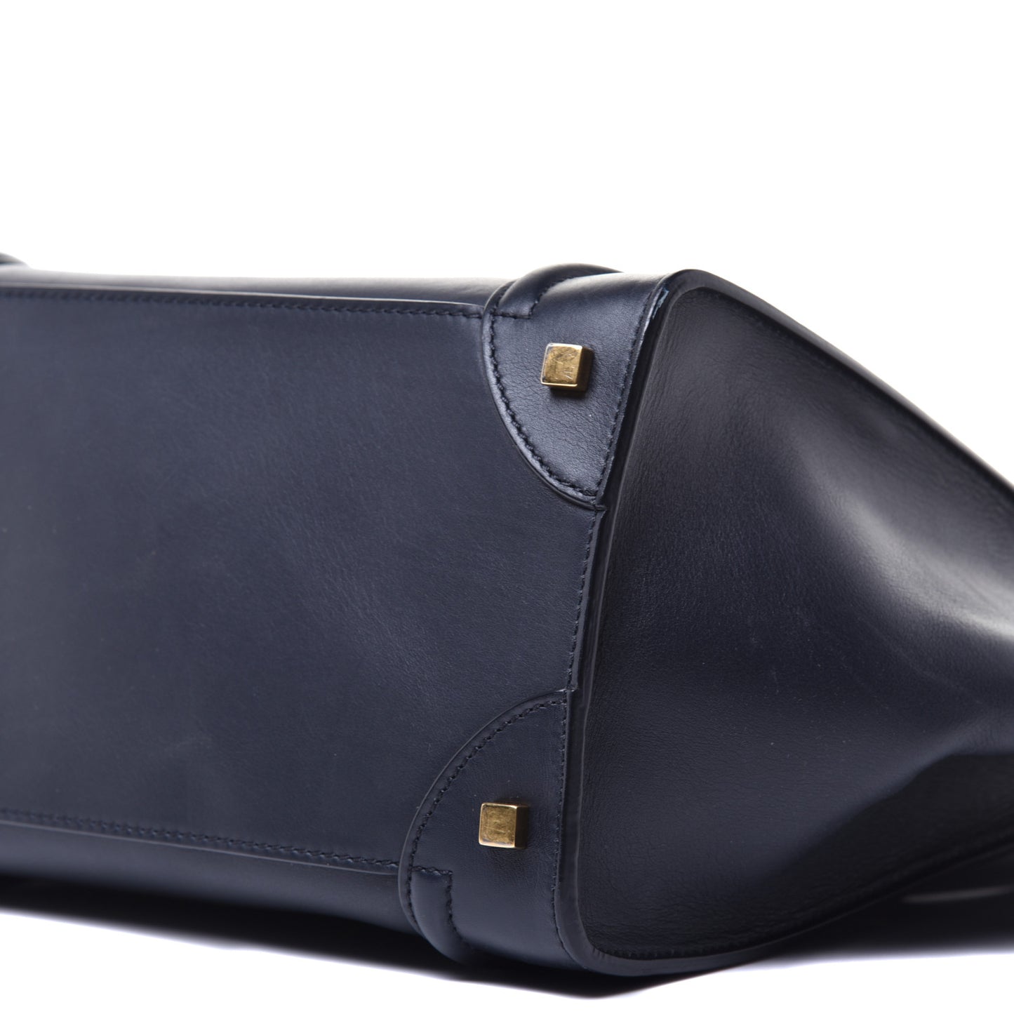 Smooth Calfskin Mini Luggage Navy Blue