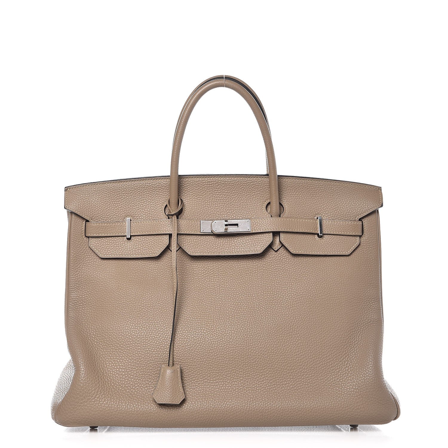 Hermes Taurillon Clemence Birkin 40 Gris Tourterelle 1 of 33