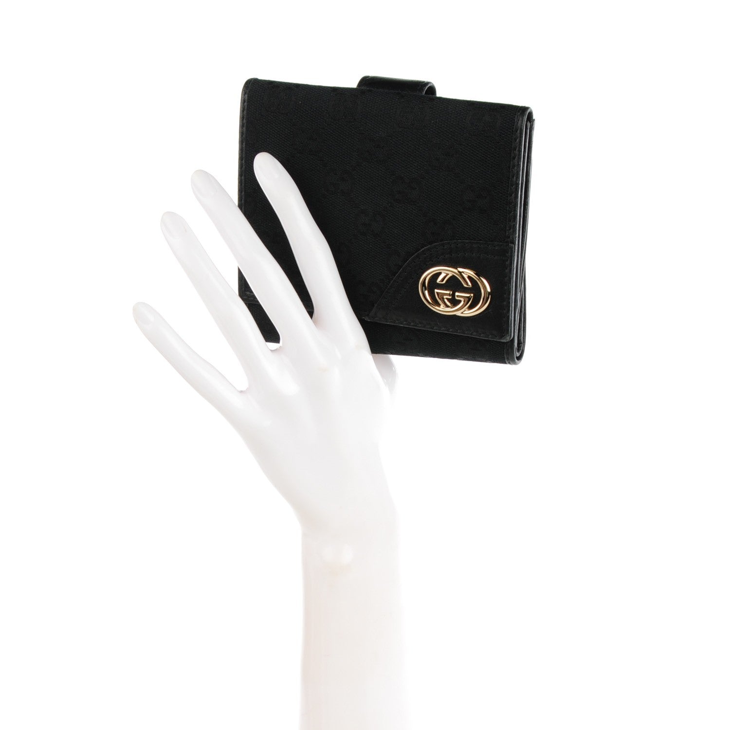 Gucci Monogram New Britt French Wallet Black 2 of 7