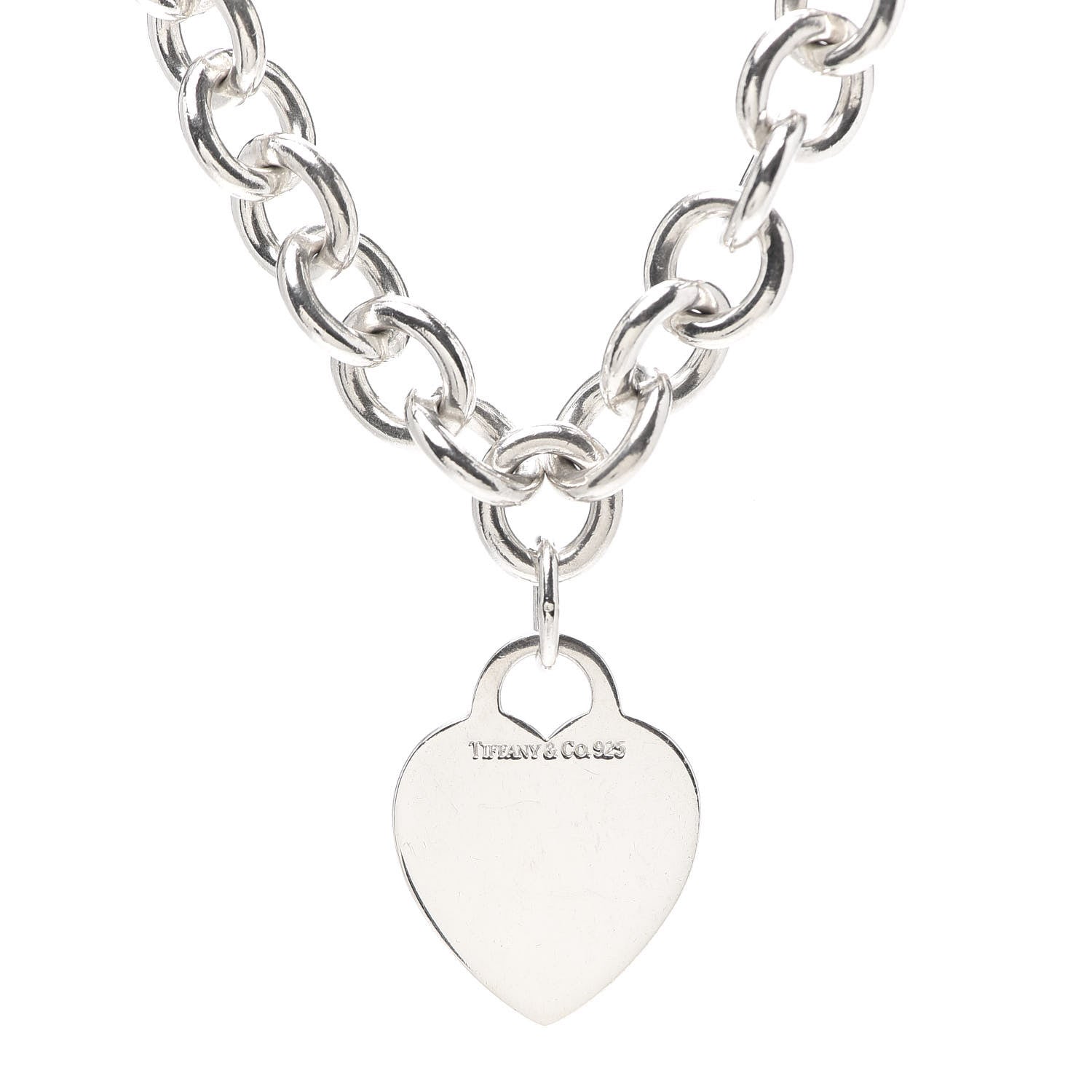 Tiffany Sterling Silver Heart Tag Necklace 5 of 6
