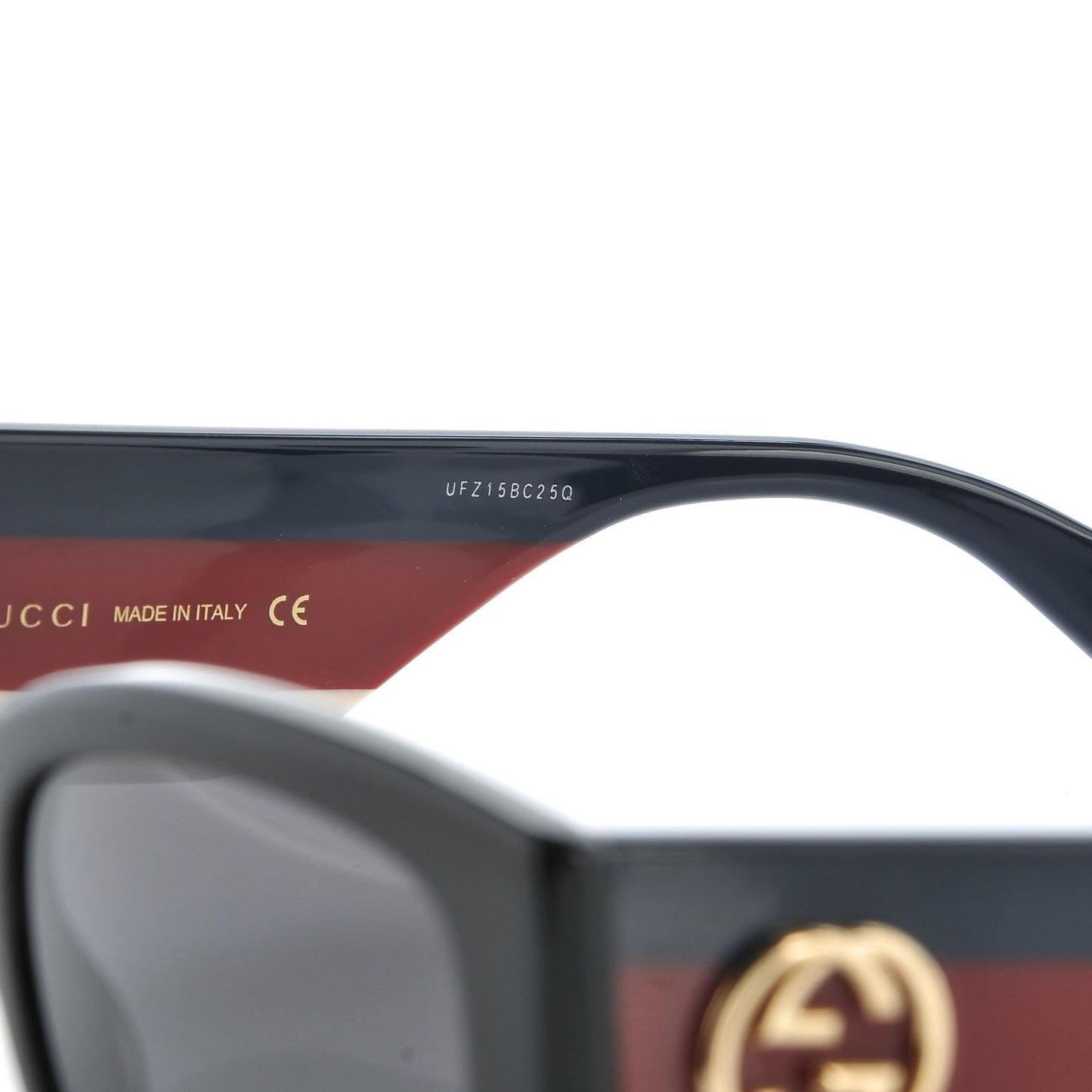 Acetate Web Oversized Frame Rectangle Sunglasses GG0276S Black