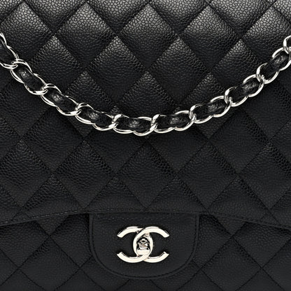 Chanel Caviar Quilted Maxi Single Flap Black 8 of 10