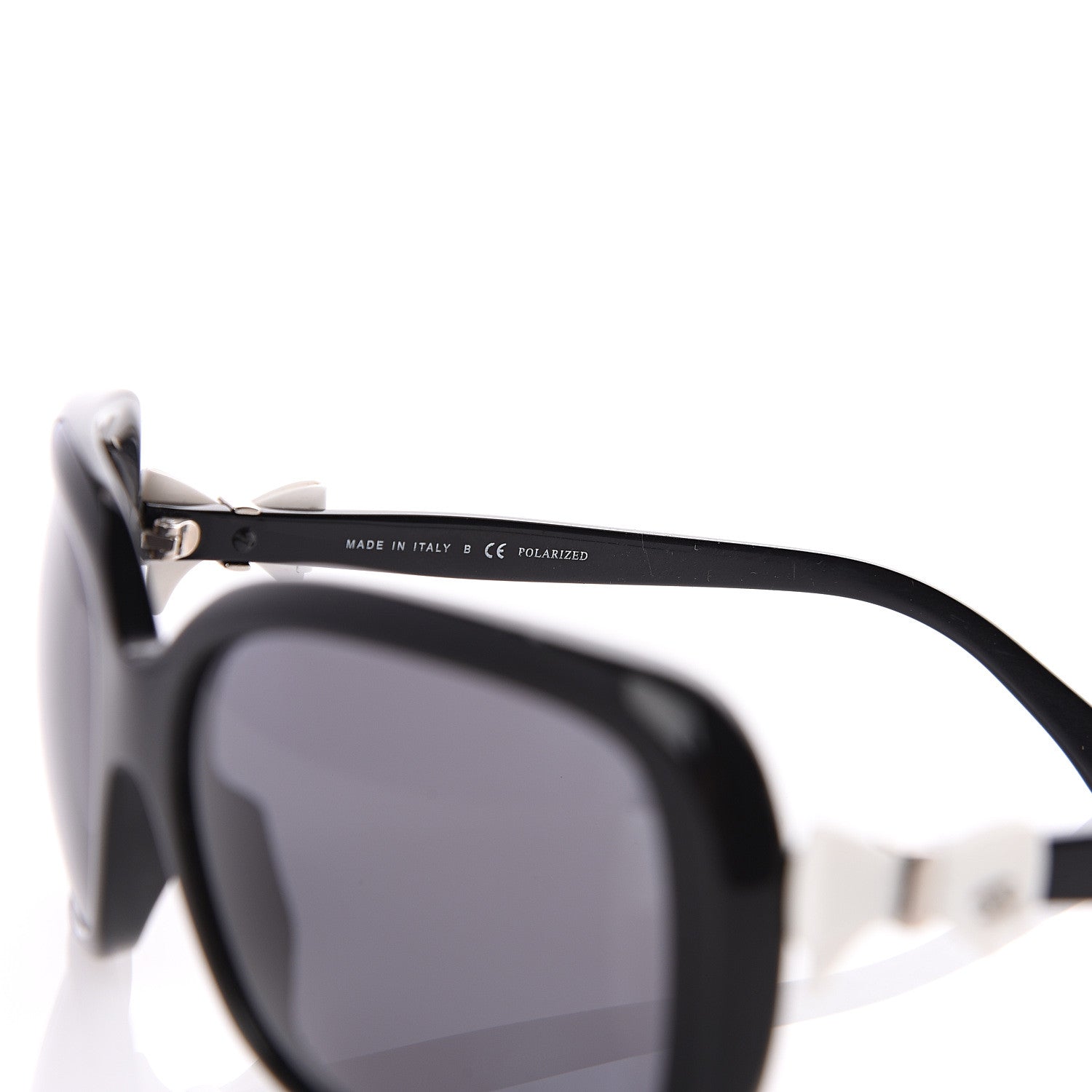 Chanel CC Bow Sunglasses 5171 Black White 6 of 7