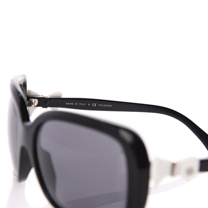 Chanel CC Bow Sunglasses 5171 Black White 6 of 7