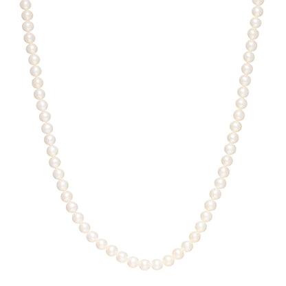 Tiffany Sterling Silver Freshwater Pearl 5-6mm Ziegfeld Necklace 1 of 3