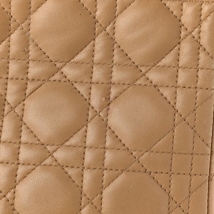 Christian Dior Lambskin Cannage Medium Lady Dior Beige 11 of 24