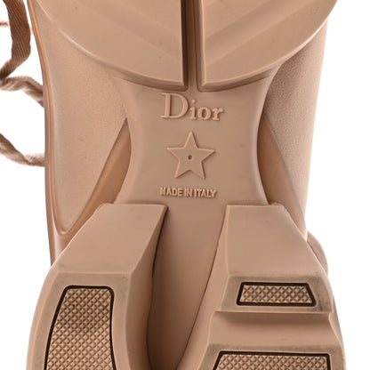 Christian Dior Neoprene Rubber Womens D-Connect Sneakers 36 Nude 6 of 9