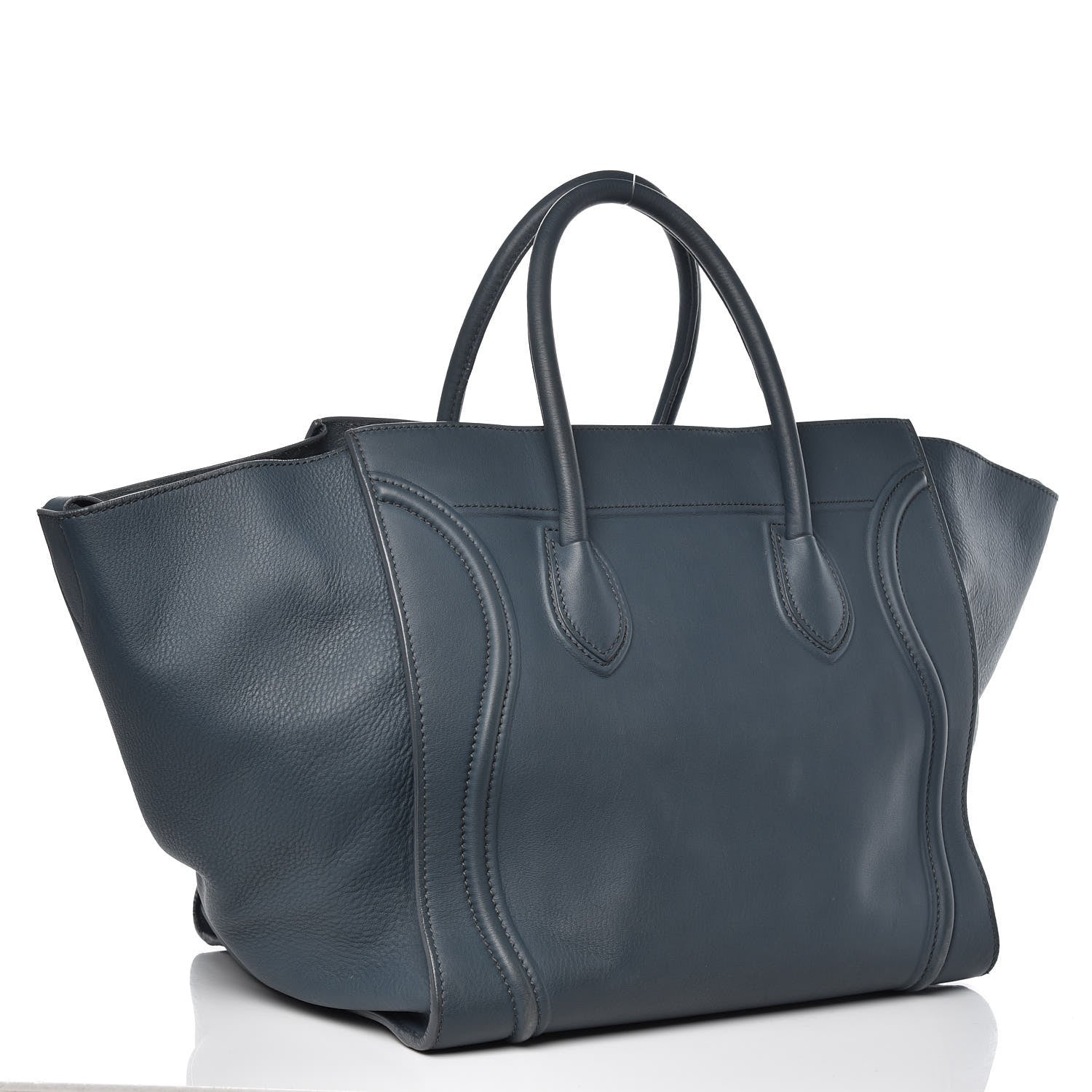Celine Supple Calfskin Large Phantom Luggage Slate Blue 3 of 17