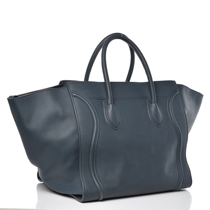 Celine Supple Calfskin Large Phantom Luggage Slate Blue 3 of 17