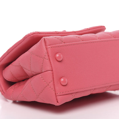 Chanel Caviar Quilted Incognito Extra Mini Coco Handle Flap Pink 6 of 9