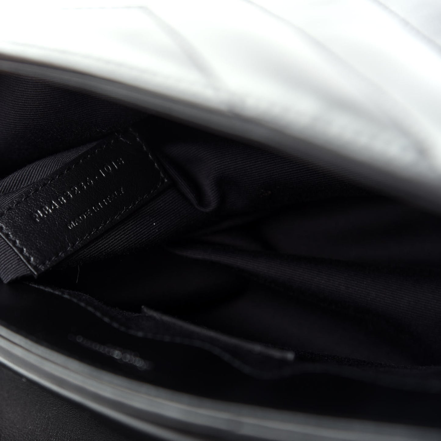 Calfskin Y Quilted Monogram Loulou Document Holder Black