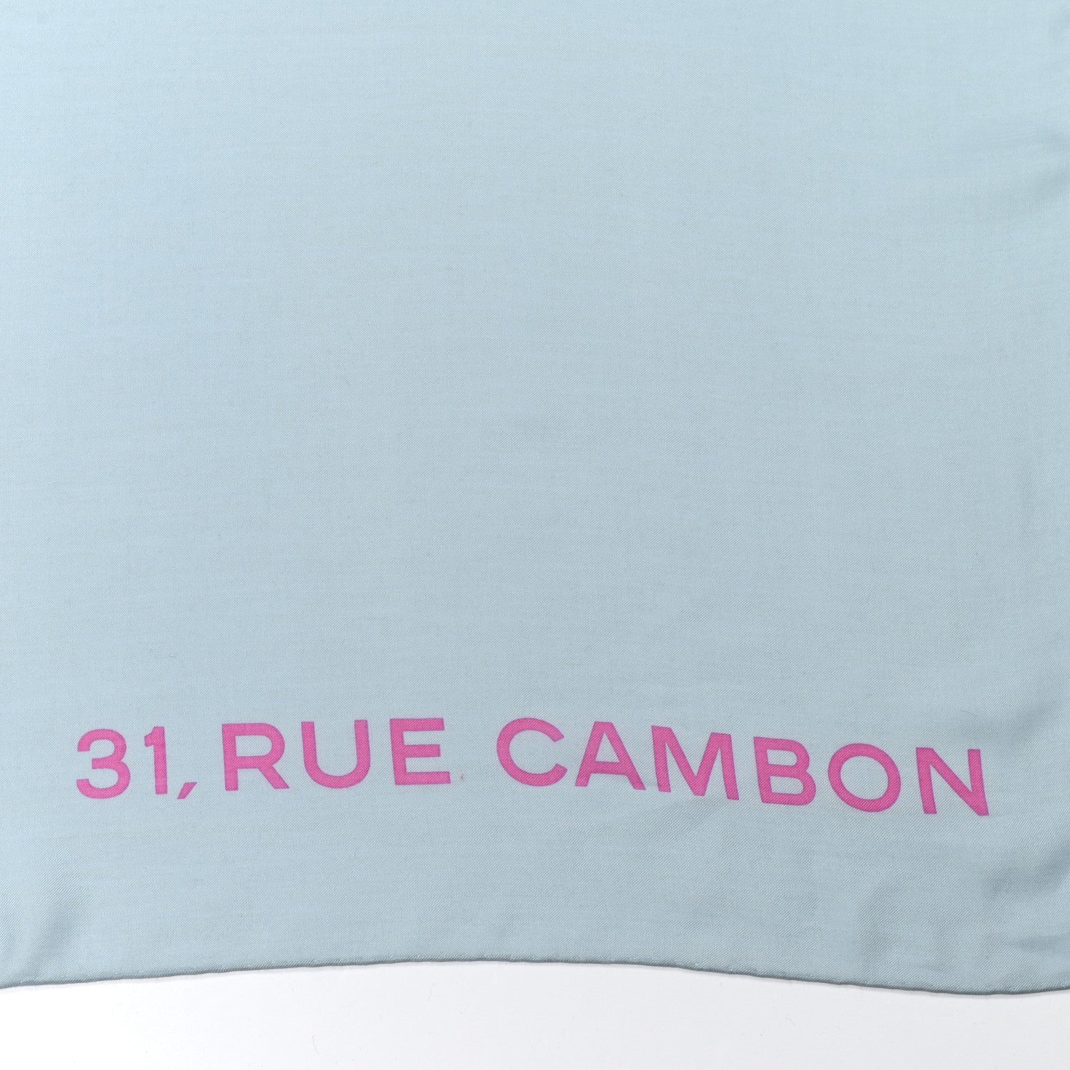 Chanel Silk CC Square Scarf Grey Pink 5 of 6