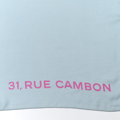 Chanel Silk CC Square Scarf Grey Pink 5 of 6
