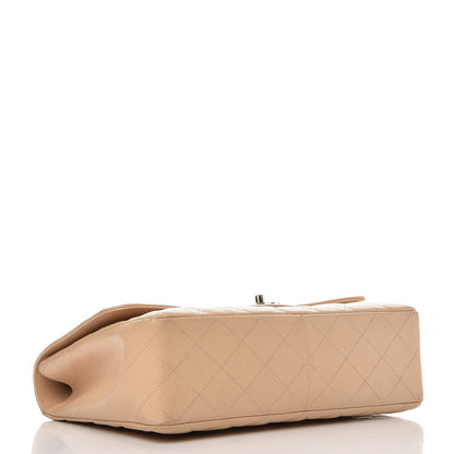 Chanel Caviar Quilted Jumbo Single Flap Beige Clair 6 of 13