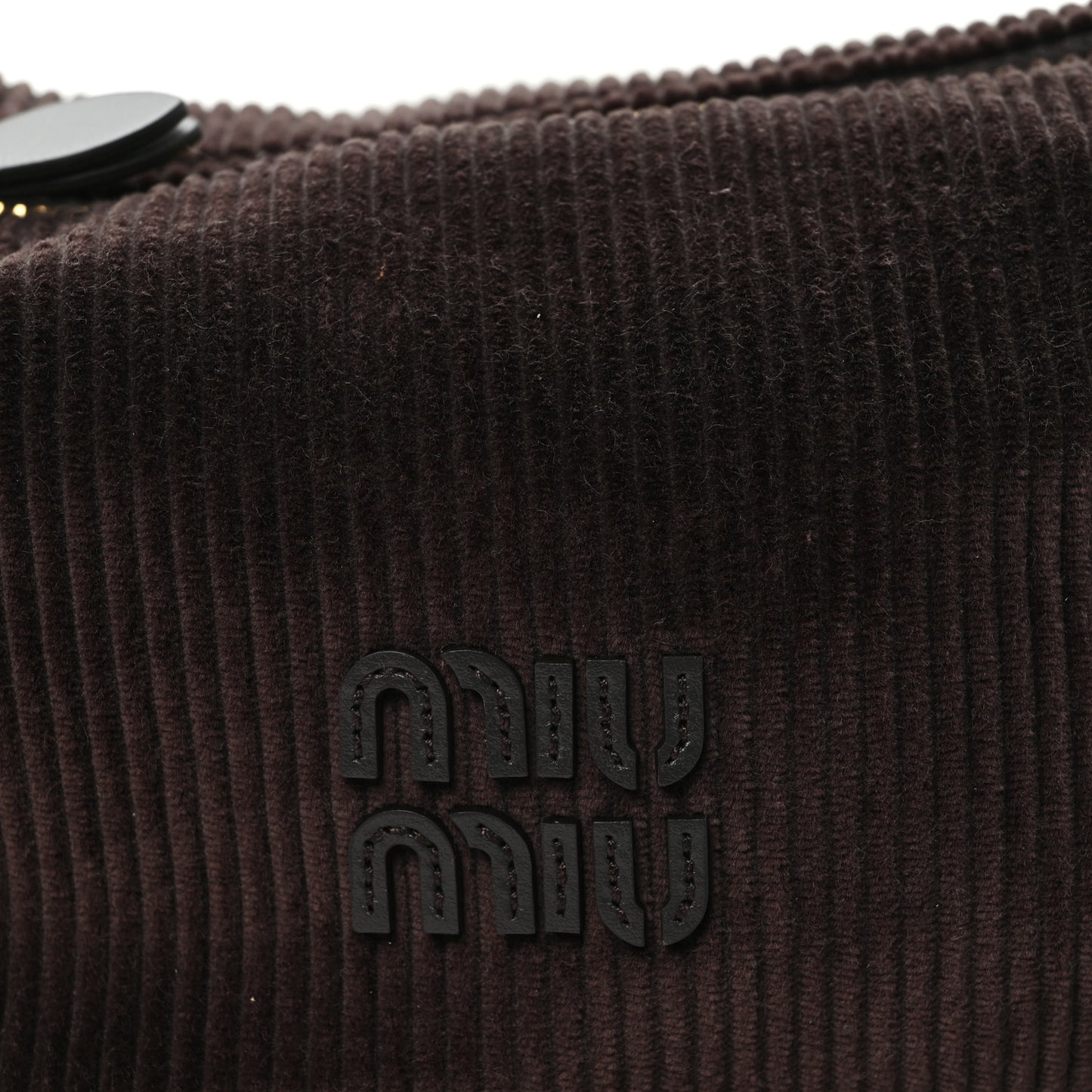 Corduroy Pouch Bag Ebony Baltic Blue