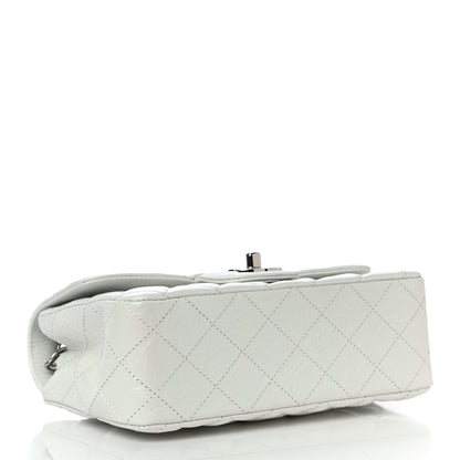 Chanel Iridescent Crumpled Calfskin Quilted Mini Rectangular Flap White 4 of 10