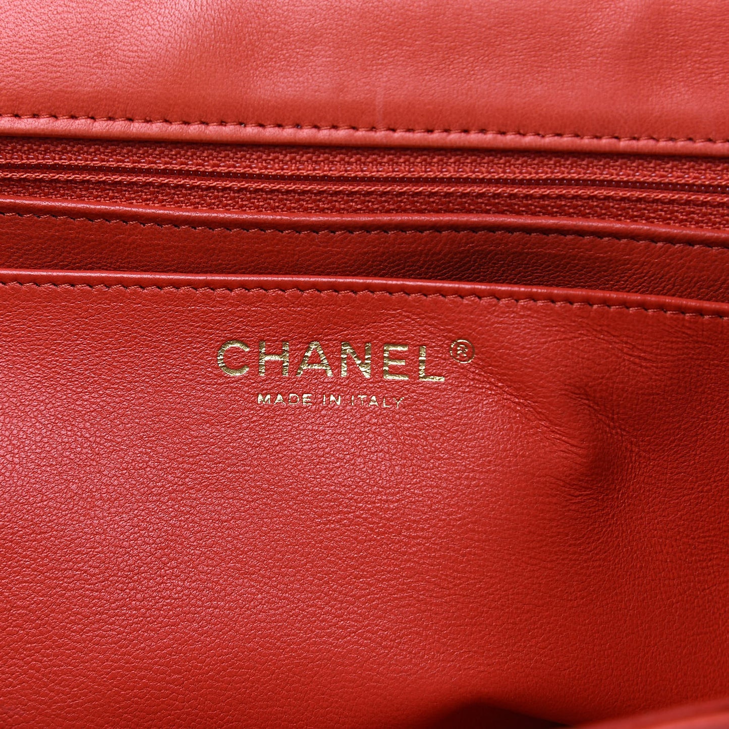 Lambskin Quilted Jumbo Single Flap Coral