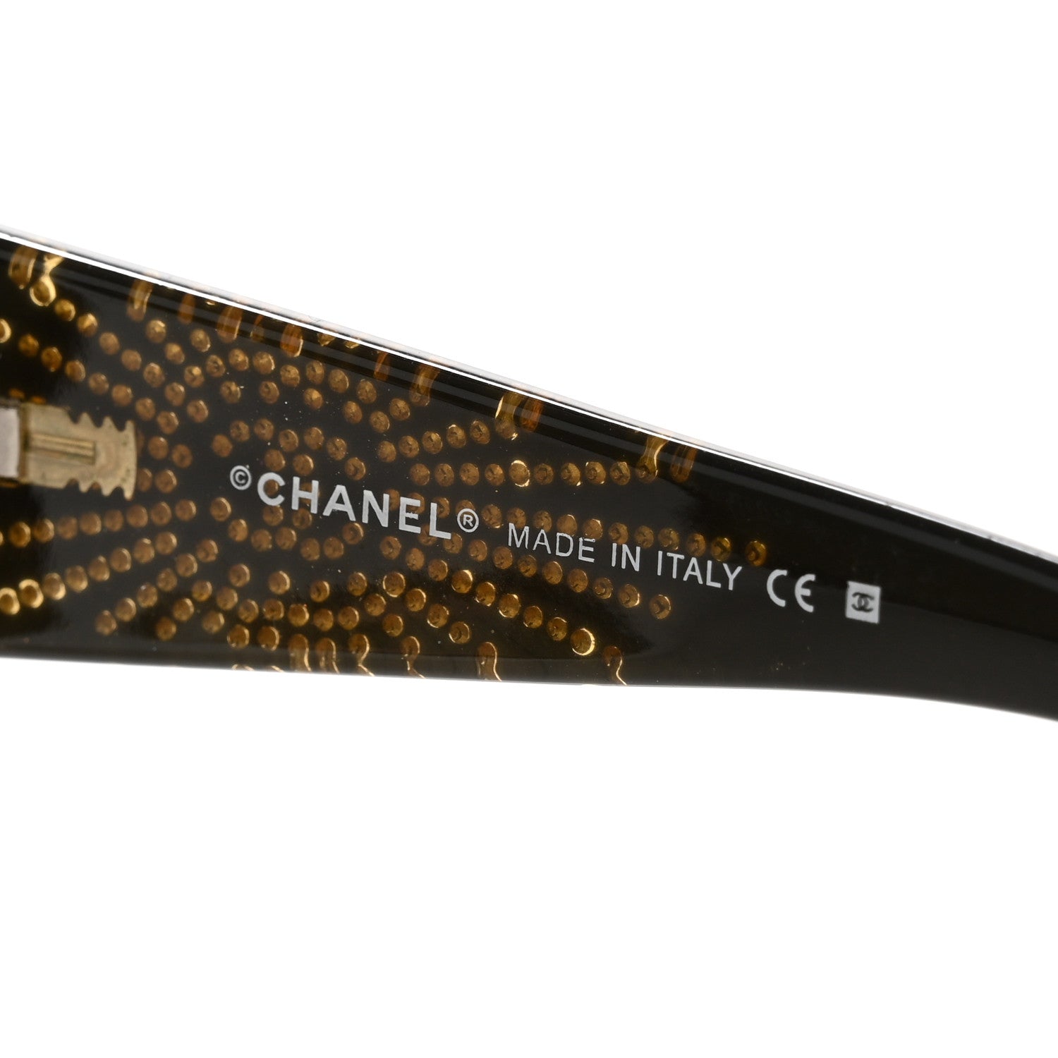 Chanel Shield Crystal CC Logo Sunglasses 4148-B Brown 5 of 8