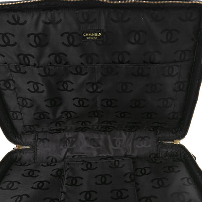 Chanel Caviar Chocolate Bar Quilted Laptop Briefcase Bag Black 4 of 7