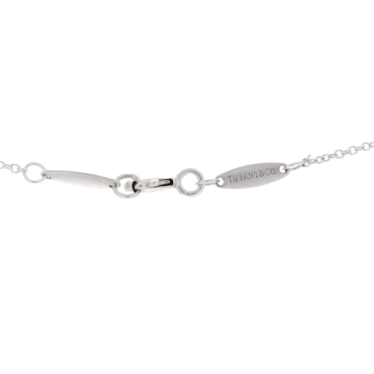 Sterling Silver 12mm Elsa Peretti Cross Pendant Necklace