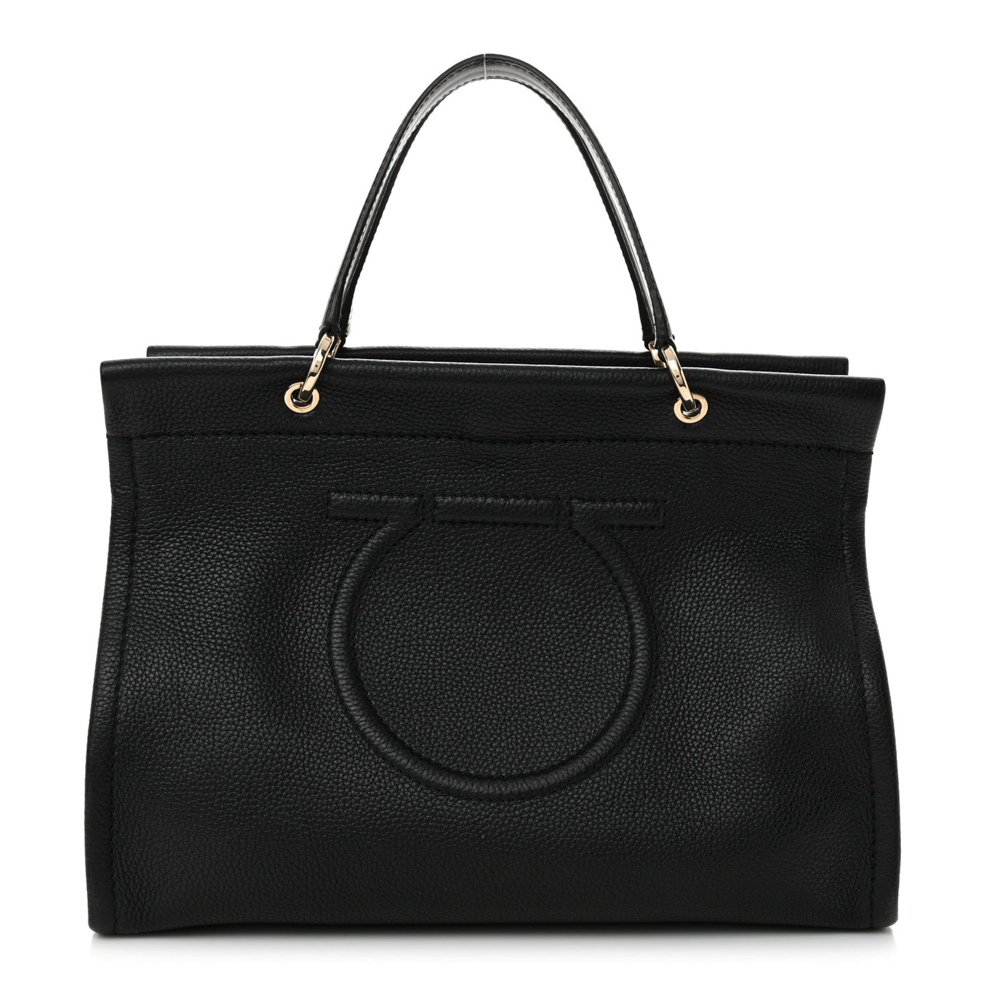 Grained Calfskin Medium Meera Tote Black