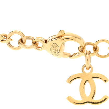 Chanel Glitter Enamel CC Star Necklace Gold Black 4 of 5