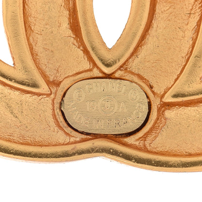 Chanel Metal Quilted CC Drop Earrings Gold 4 of 4