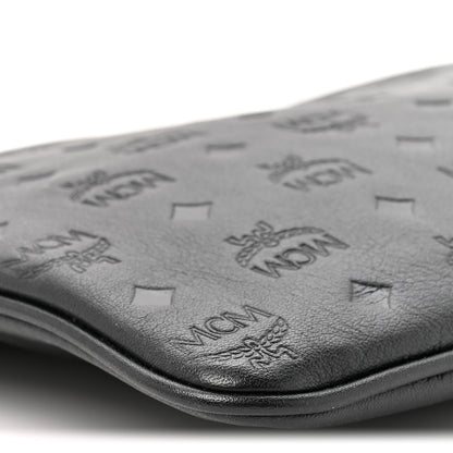 MCM Calfskin Ottomar Monogram Aren Crossbody Pouch Black 9 of 9