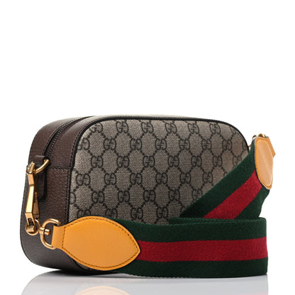 Gucci GG Supreme Monogram Web Neo Vintage Shoulder Bag Beige New Acero Crop 3 of 9