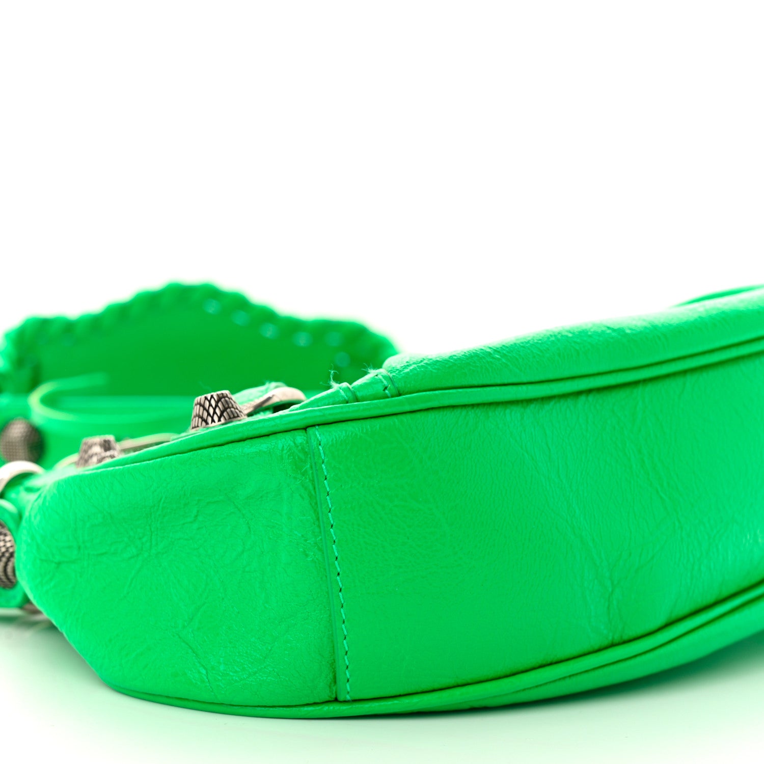 Balenciaga Agneau Arena Le Cagole Shoulder Bag XS Vivid Green 9 of 10