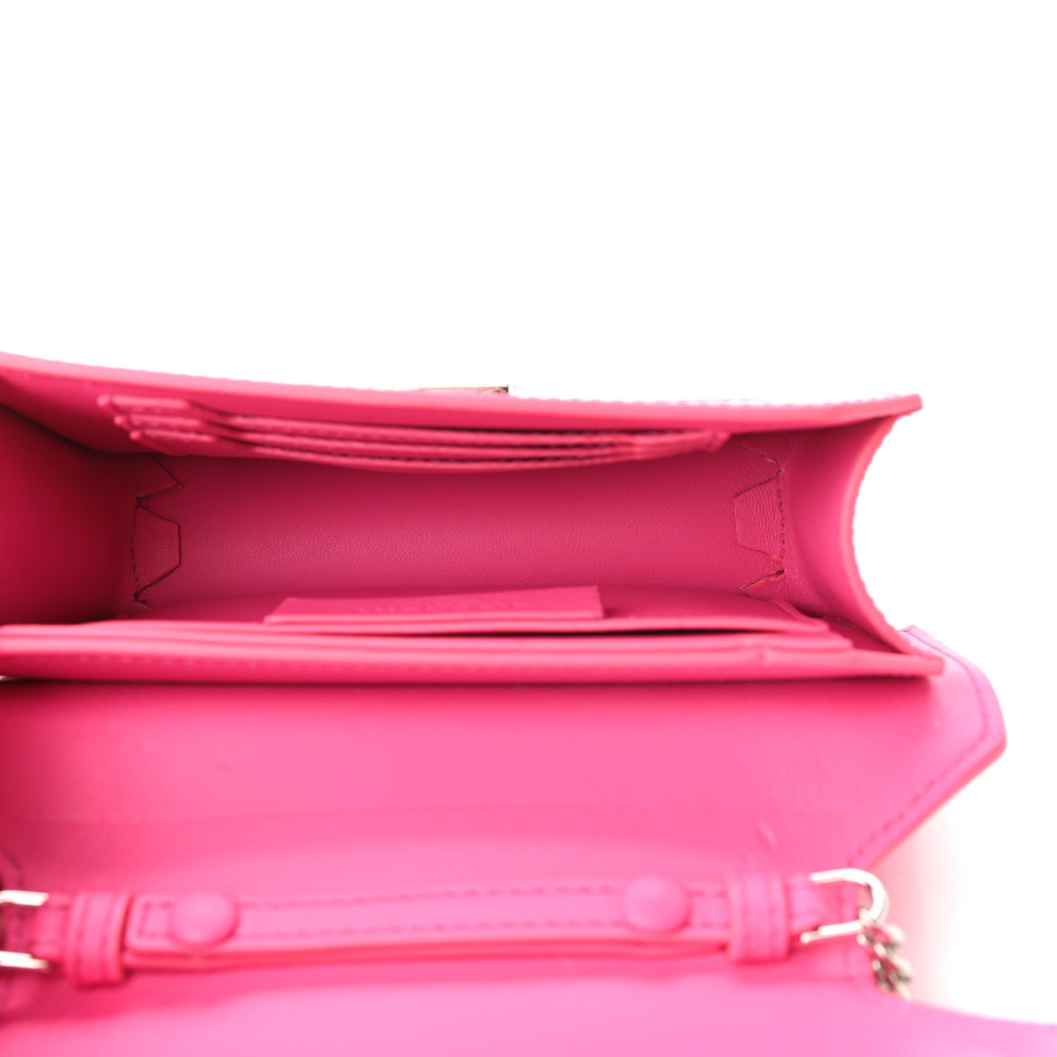 Givenchy Calfskin Bow Cut Chain Wallet Fuchsia 5 of 10