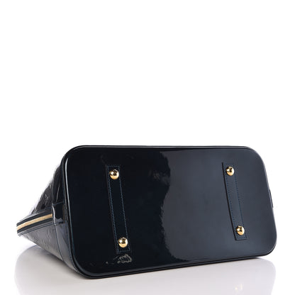 Louis Vuitton Vernis Alma GM Blue Nuit 4 of 11