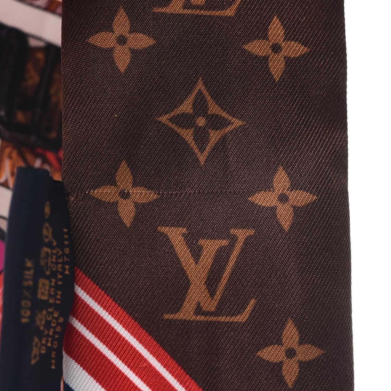 Louis Vuitton Silk Monogram LV Prive BB Bandeau Beige 4 of 5