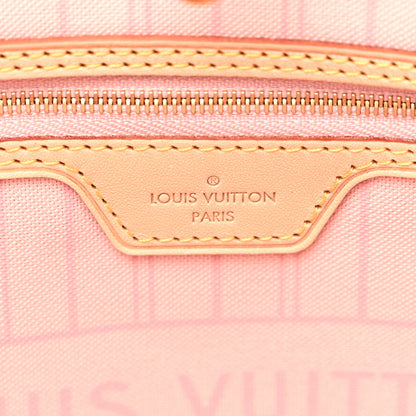 Louis Vuitton Damier Azur Neo Neverfull MM Rose Ballerine 7 of 12